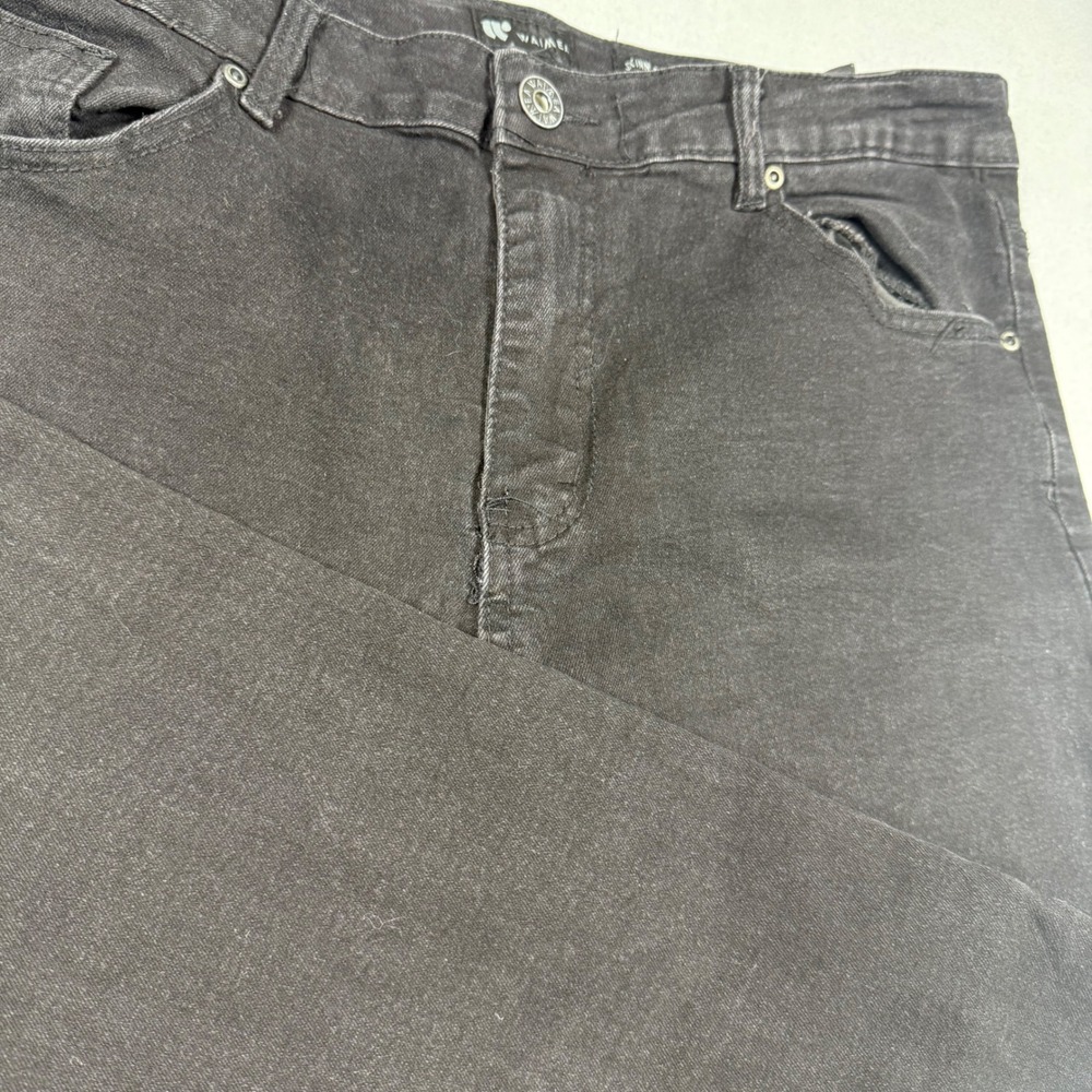 Nova Men Black Distressed‎ Skinny Jeans Ripped Denim Pants 36x32